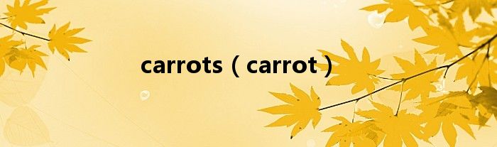 carrots（carrot）