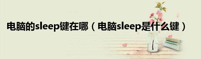 电脑的sleep键在哪（电脑sleep是什么键）