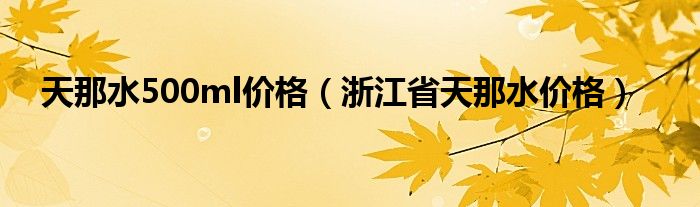 天那水500ml价格（浙江省天那水价格）