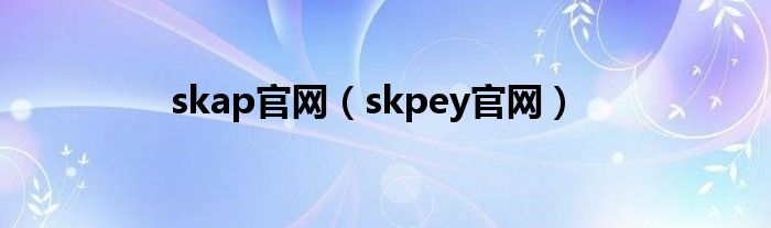 skap官网（skpey官网）