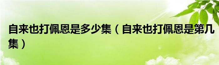 自来也打佩恩是多少集（自来也打佩恩是第几集）