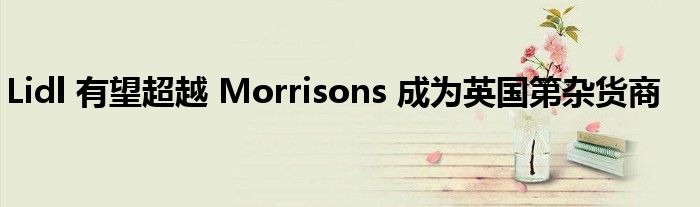 Lidl 有望超越 Morrisons 成为英国第杂货商